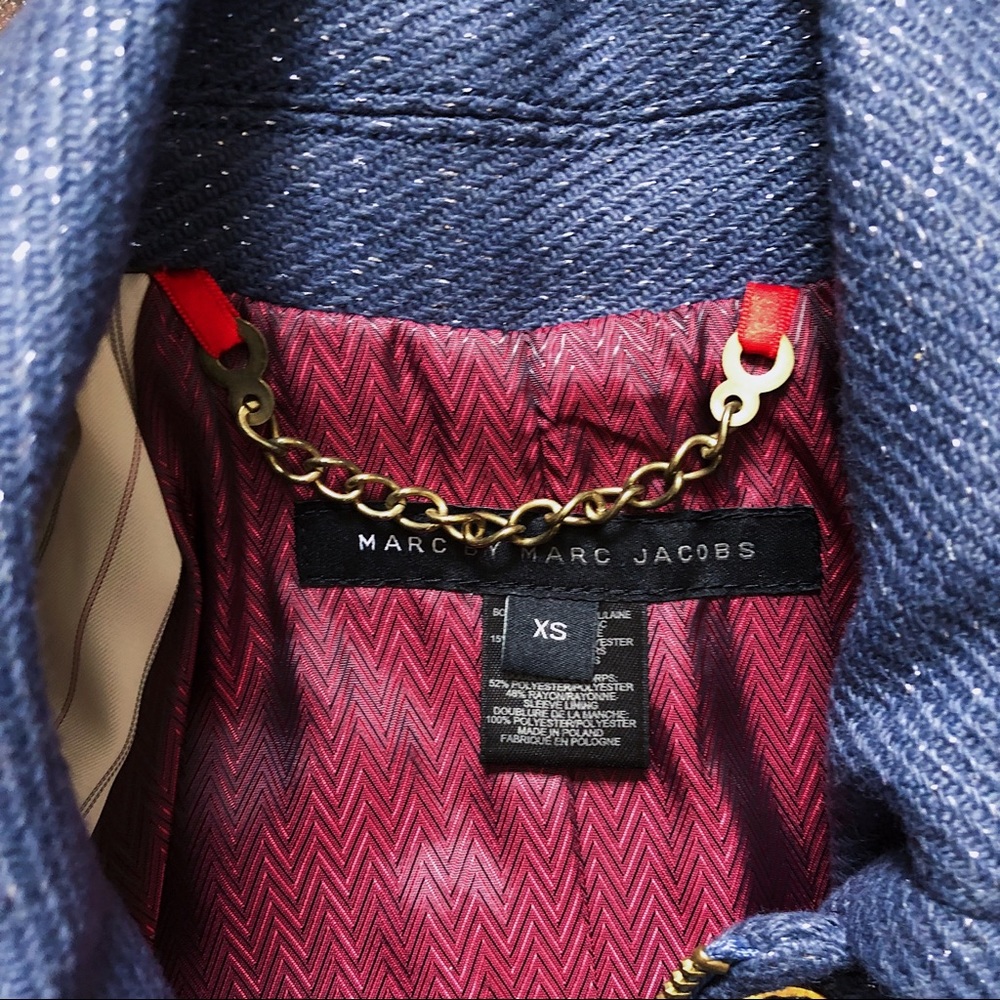 SOLD Marc by Marc Jacobs • blue wool jacket - Picture 3 of 7